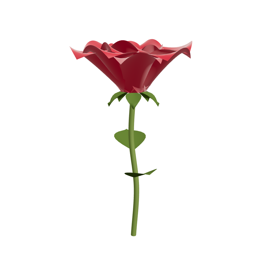 Uma rosa vermelha em um fundo suave